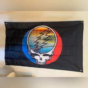 Grateful Dead tapestry. Jerry Garcia steal your face.